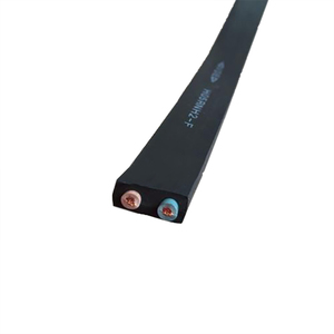 CE VDE onaylı 2X1.5mm2 2*2.5mm e n e n e n e n e n e n e n e n e n e paralel CPE düz kauçuk kablo 2 çekirdek H05RNH2-F güç kabloları - Product Image 1