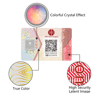High Security Custom Hologram Sticker Anti-counterfeiting QR <strong>Code</strong> 3D Holographic Labels - Product Image 2