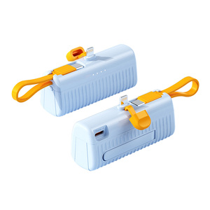 2024 New <strong>Design</strong> Mini Portable 5000mAh Capacity Capsule Power Bank Charger Built-In Cable 10.5W <strong>Output</strong> Type-c <strong>Input</strong> Interface - Product Image 3