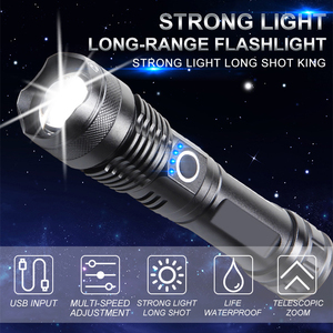 5 modalità 1000M torce impermeabili usb ricaricabili laser bianco multifunzione torcia torce ad alta lumen 100000 - Product Image 2