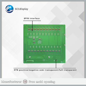 Economico e pratico schermo del codice del segmento HTN modulo di retroilluminazione del modulo di retroilluminazione del carburante dispenser strumento display 7 segmento - Product Image 2