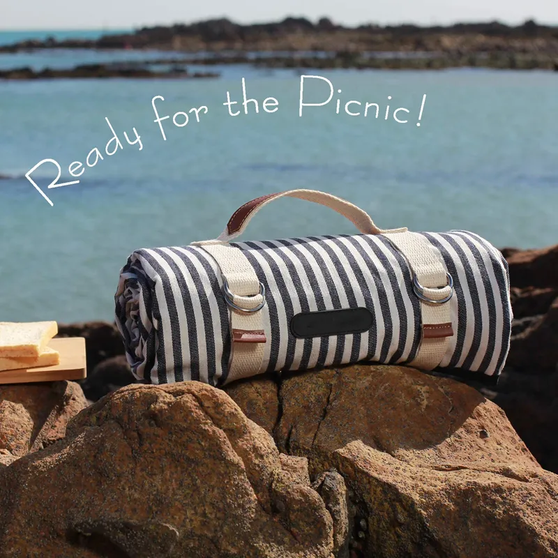 Mat piknik battaniyesi hasır oturma pedi ile deri yorgan piknik battaniyesi tüm sezon evrensel taşınabilir piknik örtüsü