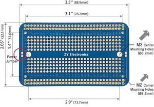 Prototype Board Breadboard Style PCB Solder Board for DIY Electronic <strong>Projects</strong>, Compatible for <strong>Arduino</strong> <strong>Projects</strong> - Product Image 2