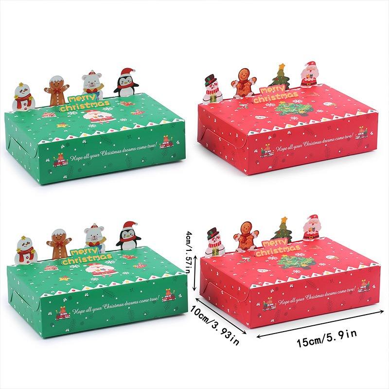 Green and Red (6 sets per pack with 3 pieces of each style)