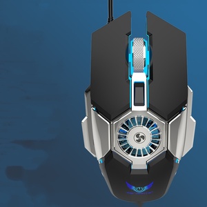 Gaxever Cooling Fan Mouse, kabel gebundene Makro programmierung, RGB-Beleuchtung, Gaming Competition Computer Mouse