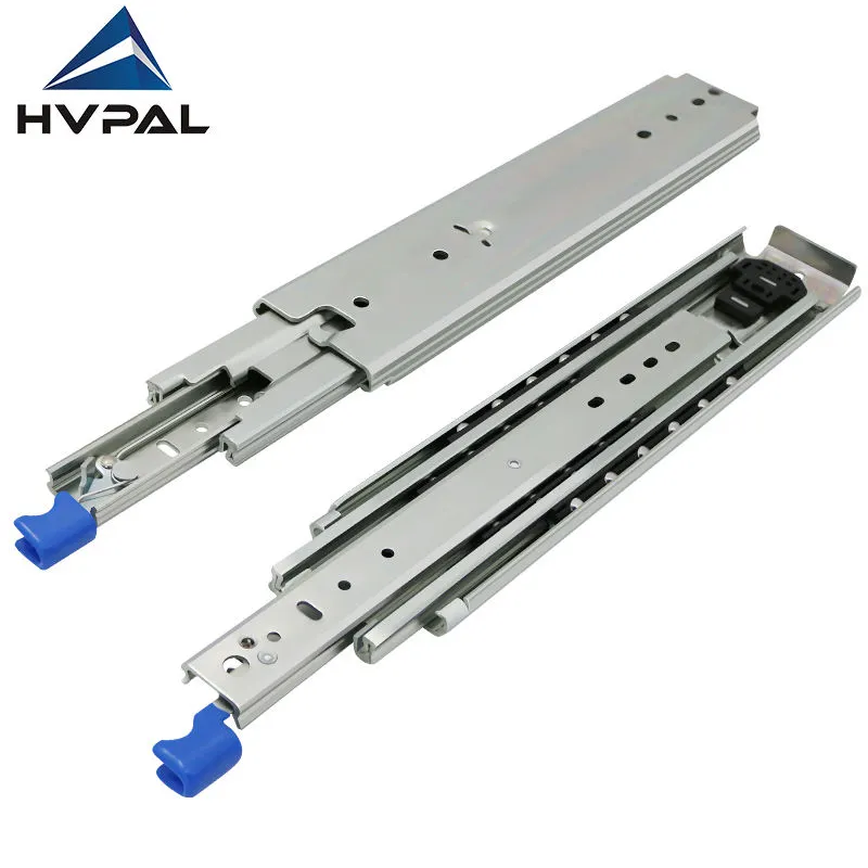 Hvpal HA 7613 227kg kitchen accessories Load Rating With Lock FunctionFull Extension Drawer Rail Triple Fold