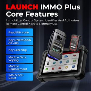 Programador de llave de coche LAUNCH X431 IMMO PLUS, herramienta OBD2 de Control bidireccional, máquina de programación de llaves, lectura de código para todos los coches