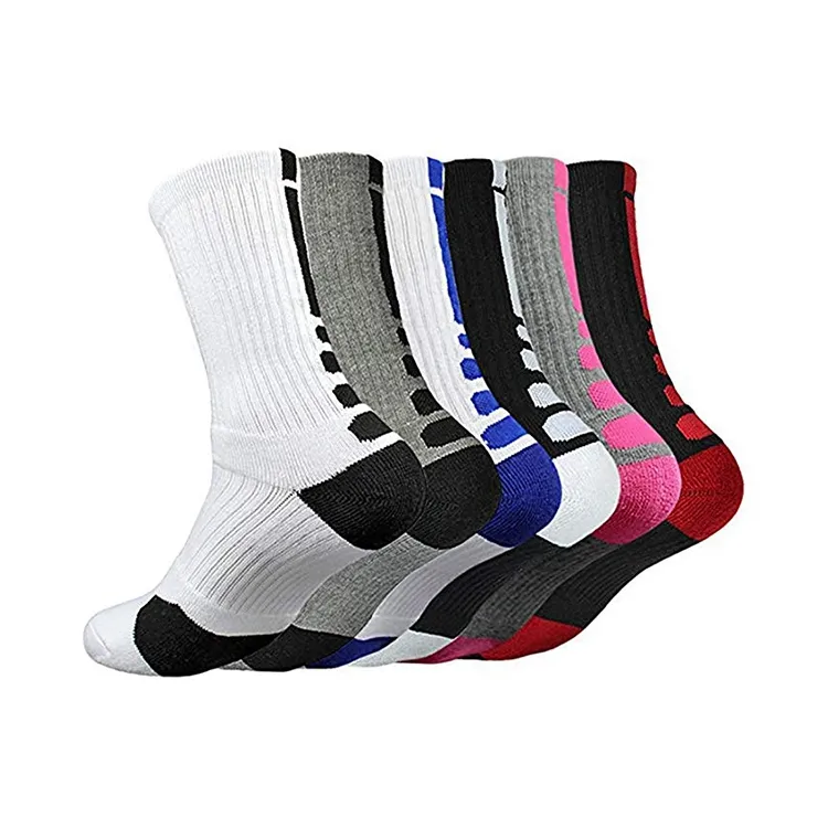 BQ-A 732 nouvelle arrivée athlétique plein terry tissu éponge chaussettes pour pieds moites pas cher en gros rembourré sport chaussettes de sport