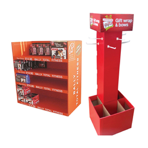 Custom <strong>Store</strong> Floor Food Candy Paper <strong>Shelf</strong> <strong>Pop</strong> up Carton Rack Product Stand Cardboard <strong>Display</strong> With Hook - Product Image 1