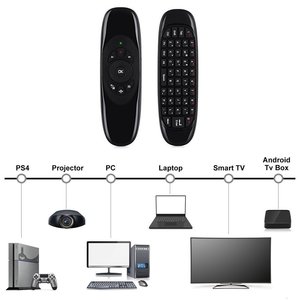 Factory C120 Air Mouse Voice Backlight Gyroscope Fly Colorful Air Mouse Wireless Remote <strong>Control</strong> with Mini Keyboard
