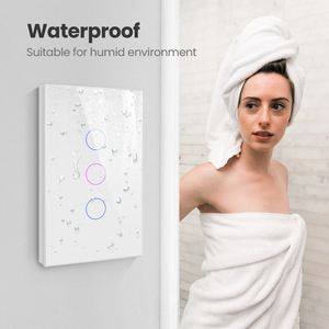 US Standard 1/2/3/4 Gang Typ 120*72MM WiFi-Schalter mit neutraler Wand Glasscheibe ZigBee Network Voice Control Lighting für zu Hause - Product Image 6