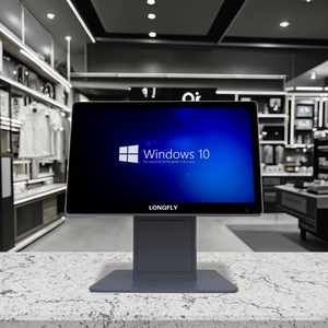 Longfly Pantalla táctil capacitiva de 15,6 pulgadas Terminal POS Windows Sistema de pantalla única con I3 I5 J6412 CPU para uso de caja registradora - Product Image 1