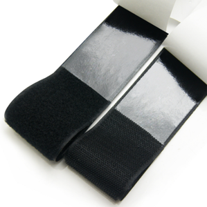 High Quality 2.5cm Woven Fastener Tape Black <strong>and</strong> White Adhesive <strong>Hook</strong> <strong>and</strong> <strong>Loop</strong> Roll Washable <strong>and</strong> Nylon Webbing Tape - Product Image 5