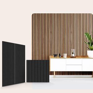 Pannello fonoassorbente in fibra di poliestere ecologico rivestimento in legno pannello insonorizzante MDF pannello acustico moderno 3D - Product Image 3