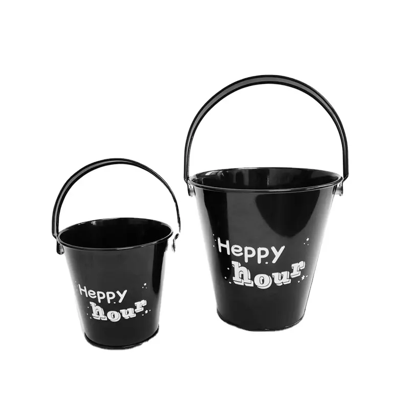 Wholesale French Fries Fried Chicken Metal Snack Bucket With Handle