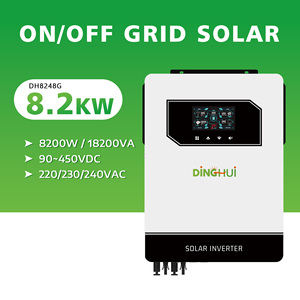 Inversor Solar Híbrido de Entrada PV Dual de 8,2 KW, Controlador de Cargador Solar MPPT 160A, Botón Táctil Monofásico, Inversor de Salida de CA de 60Hz - Product Image 2