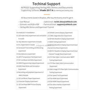 ALINX AV7K325 scheda di sviluppo con XILINX Kintex-7 SFP FPGA 4K Video ed elaborazione immagini PCIE acceleratore di schede FPGA kit - Product Image 5