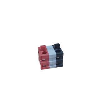 Direct Factory Sale Eco-Friendly Flame-Retardant <strong>Spring</strong>-Type Brass Screw-Free Wiring <strong>Terminal</strong> <strong>Blocks</strong> 2P to 24P in Stock Supply - Product Image 1
