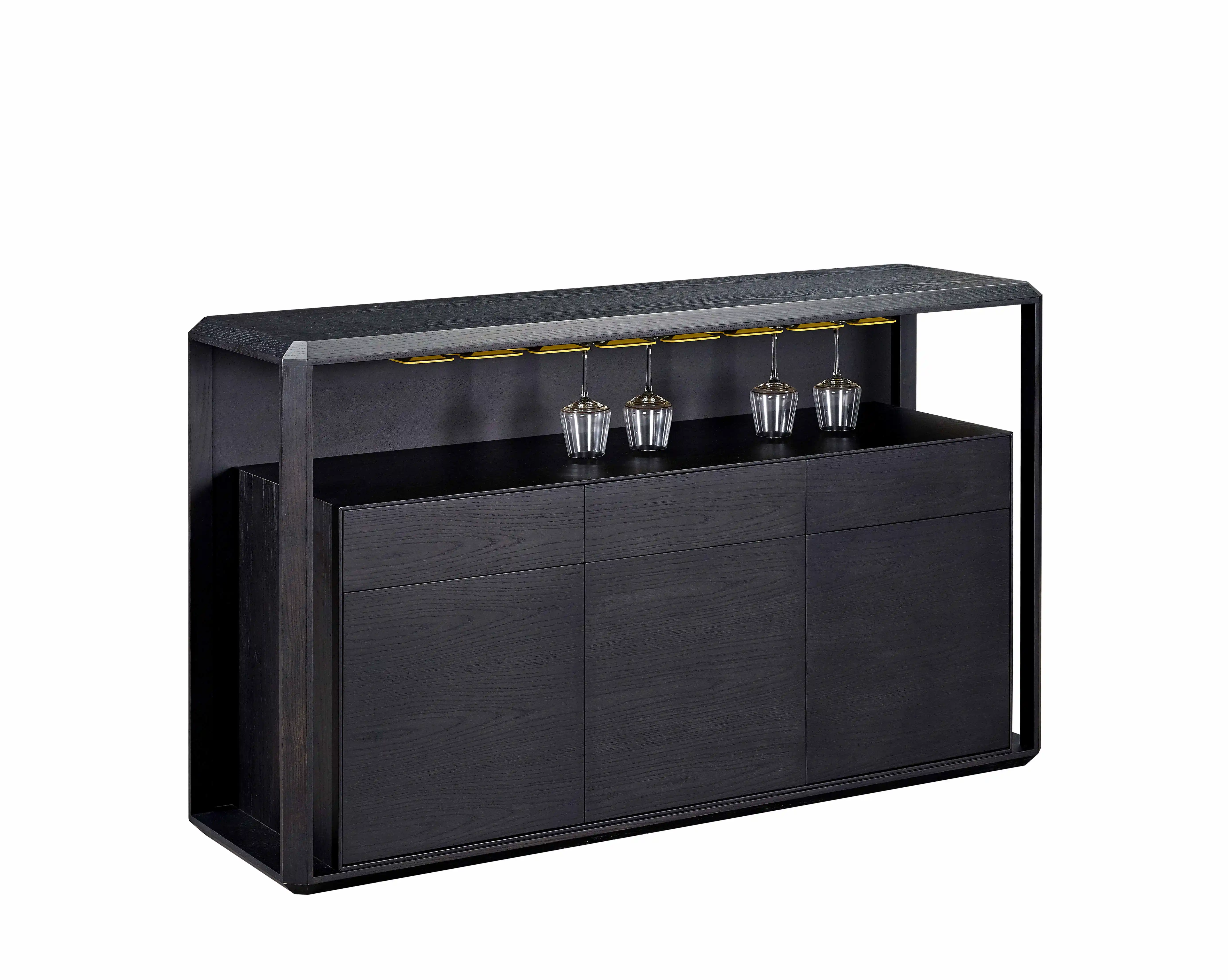 Home furniture display buffet cabinet for Dining room catering equipment wooden storage sideboard
