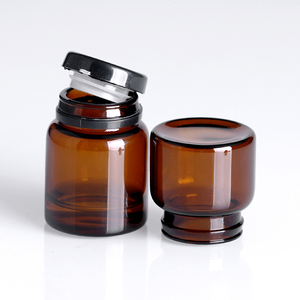 5ml 10ml 15ml Envases de aceite esencial cosmético de ámbar transparente Botellas de vidrio de esmalte de gel de uñas UV vacías con labio abatible - Product Image 6