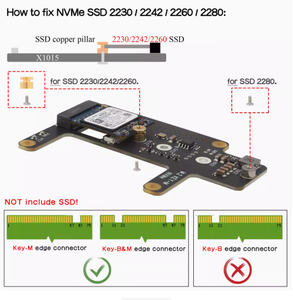 Nuovissimo e originale Raspberry Pi 5 pi5 PCIe to M.2 NVMe M.2 SSD scheda di espansione X1015 alloggiamento metallico opzionale e radiatore - Product Image 4
