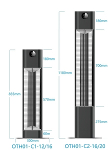 Điện nhôm hiện đại hồng ngoại nóng ngoài trời với điều khiển từ xa và bảo vệ chống thấm nước - Product Image 2