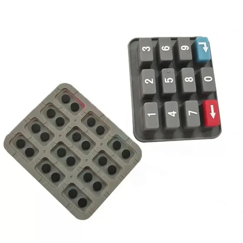 Matrice personalizzata 4x4 tastiera in gomma siliconica numerica 16 tasti arabica per il controllo remoto