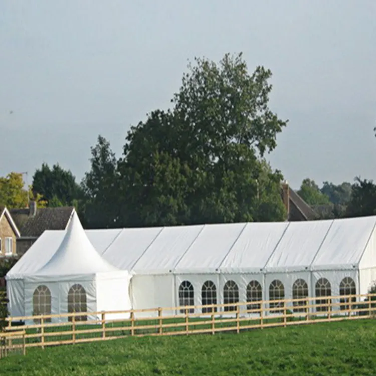 Auvent d'extérieur robuste 10 'x 30', grande tente pour chapiteau de fête/cérémonie de mariage, pavillon blanche avec 8 murs latéraux