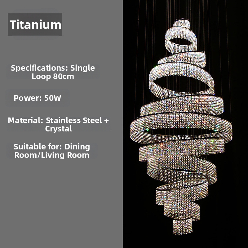 Single loop 80cm/titanium