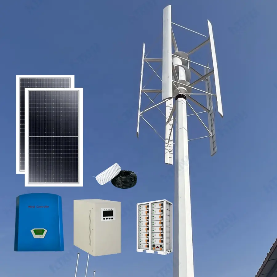 Generatore di vento 1KW / 2KW / 3KW/5KW/5KW asse di potenza verticale PMG generatore di turbine eoliche