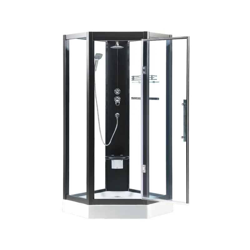 Boa qualidade Popular chuveiro interior, alumínio completa dobrável porta do chuveiro de vidro K-7407