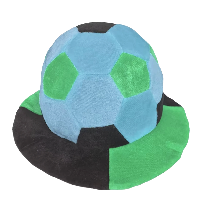 Casquette de football noir vert bleu