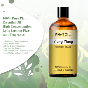 100ML Ylang Ylang uçucu yağ 100% saf doğal bitki uçucu yağ için Aroma yayıcı - Product Image 2
