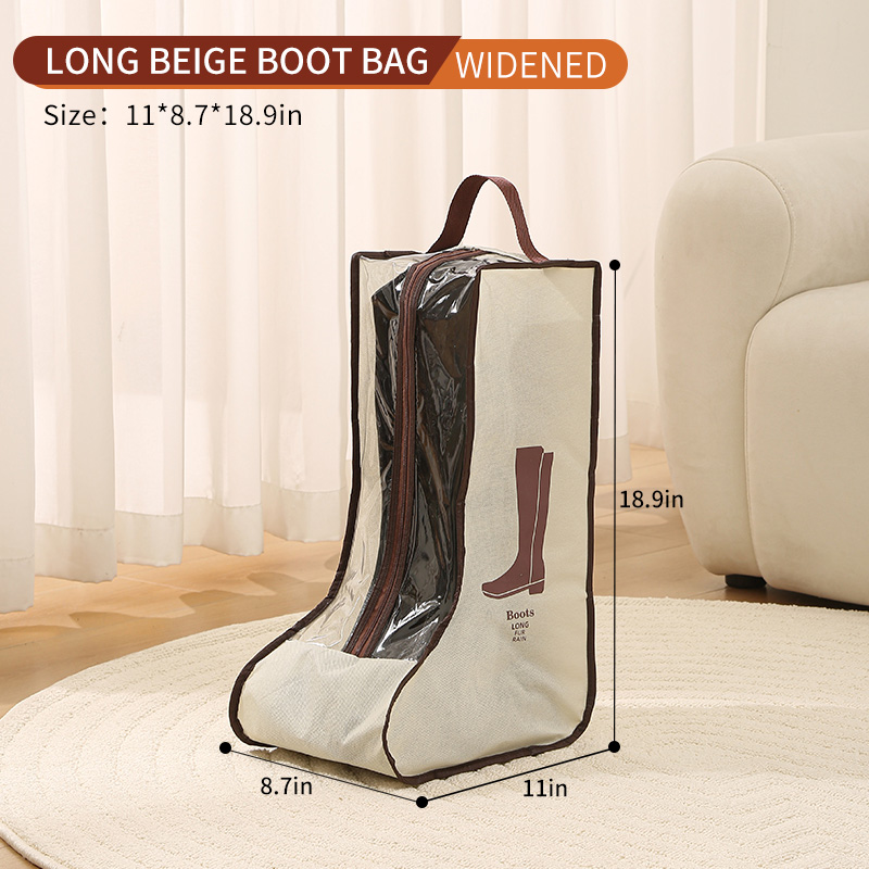 Sac de rangement pour bottes hautes beiges