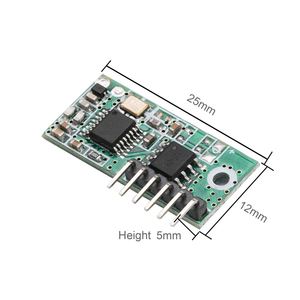 433M <strong>serial</strong> <strong>port</strong> type low-power wireless receiving and decoding module, rolling code remote control, door lock - Product Image 2