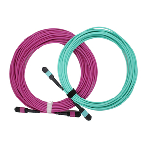卸売OM3/OM4 MPOコネクタパッチコード12ファイバーMPOトランクケーブル8/12/24F MTP MPOケーブル - Product Image 1