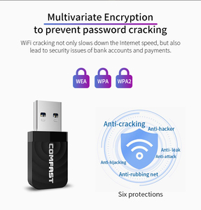 亚马逊畅销书双频迷你1300Mbps千兆以太网卡5.8g便携式WiFi电脑发射接收器Wifi适配器 - Product Image 5