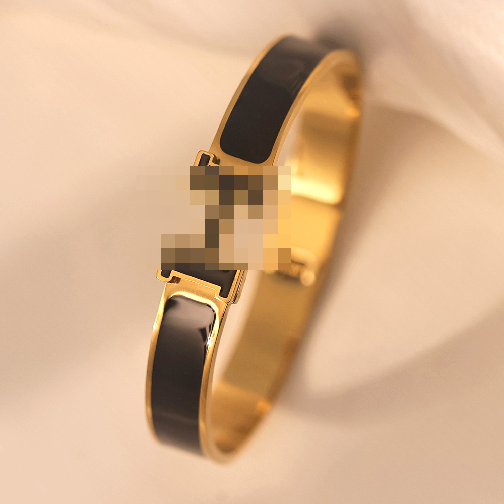 10mm surface drop glue wide black 18k gold