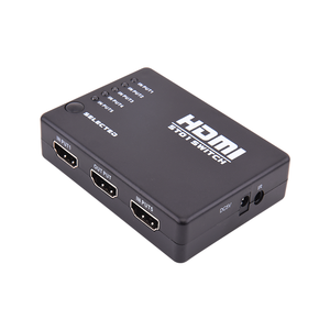 Interruptor HDMI 5 en 1 de salida, Selector de 5 puertos HDMI con Control remoto IR para HDTV, ordenador, reproductor de DVD, productos personalizados, 1080P