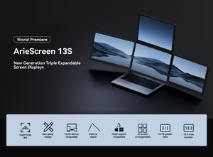 13 Inch PC Dual Screen <strong>LCD</strong> <strong>Computer</strong> 2 3 4 <strong>Display</strong> Portable Foldable Laptop <strong>Monitor</strong> Extender Triple Screen Office Gaming <strong>Monitor</strong> - Product Image 2