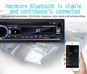 60Wx4 FM In Dash AUX Input Autoradio汽车收音机立体声播放器数字汽车MP3播放器 - Product Image 2