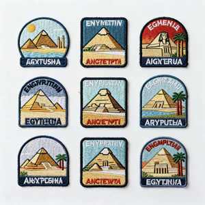 Üretici toptan özel Anime bez marka Logo işlemeli demir-on için Velcro dokuma şapka yamalar çiçek isı kesim yamalar - Product Image 2