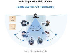 TENVEO AI Auto Tracking <strong>Camera</strong> 10x Optical Zoom 1080P 60FPS HDMI/USB3.0/RJ45 <strong>Camera</strong> <strong>with</strong> 1/2.8&quot; CMOS Ptz Conference Cameras - Product Image 4