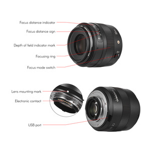 המכירה הטובה ביותר YONGNUO YN50mm F1.4N E תקן ראש עדשת F1.4 גדול צמצם אוטומטי ידני פוקוס עדשה עבור ניקון עבור <span class=keywords><strong>Canon</strong></span> מצלמות