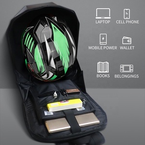 New Design LED Backpack Cool Mask Eyes Hard <strong>Shell</strong> Waterproof Smart Back Pack App Control <strong>Programable</strong> LED Knight Backpack - Product Image 3