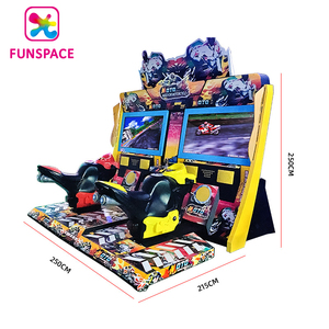 Funspace เครื่องเล่นเกม2คนแบบอินเทอร์แอคทีฟสำหรับขับรถ Moto - Product Image 5