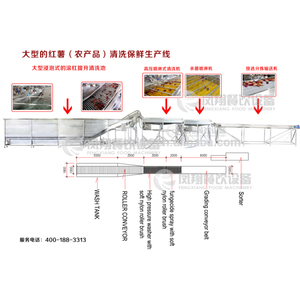 甘薯清洗清洁分拣选择生产线