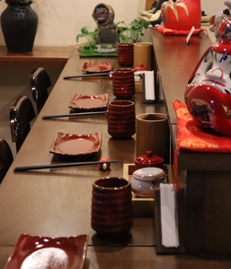 定做乡村风格实木吧台木制桌面商用木制柜台餐厅咖啡吧台面。 - Product Image 5