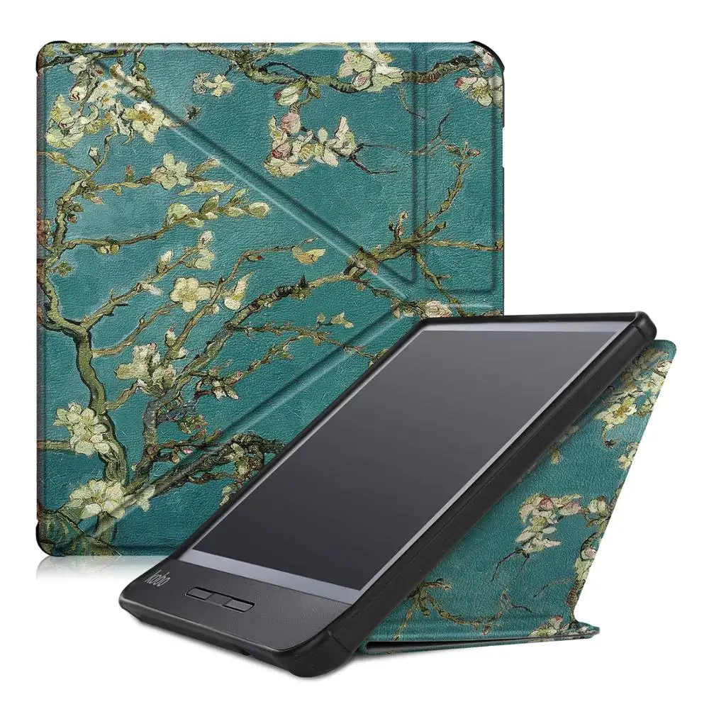 Cover Case For kobo libra h2o E-book 8 inch 2019 TPU Magnetic Smart stand