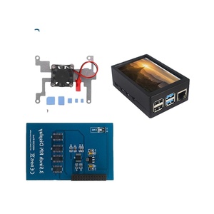 Raspberry Pi 4B/3B 3,5-Zoll-Displayschale mit Lüfter und Touchscreen-LCD-Modulen